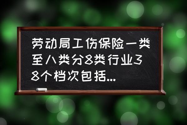 服装行业数据工伤几类行业 劳动局工伤保险一类至八类分8类行业38个档次包括哪些行业？