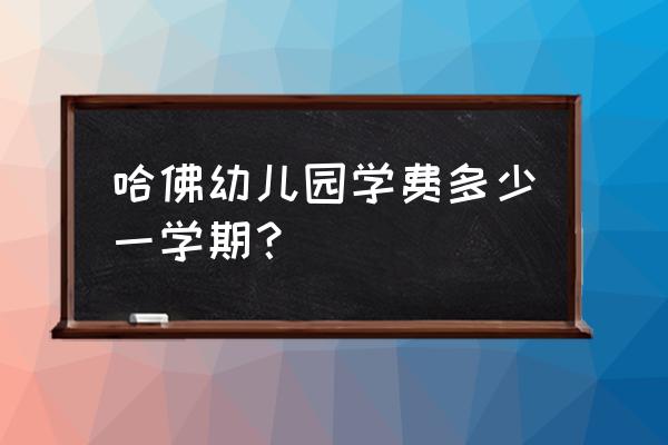 安阳哈佛摇篮幼儿园好吗 哈佛幼儿园学费多少一学期？