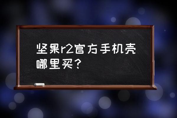 锤子手机后盖哪里有卖 坚果r2官方手机壳哪里买？