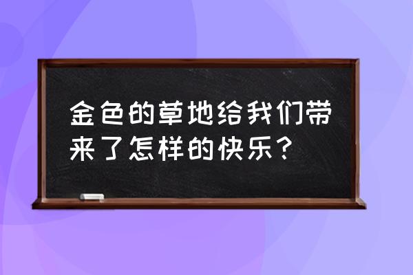 蒲公英是怎么给我们带来欢乐的 金色的草地给我们带来了怎样的快乐？