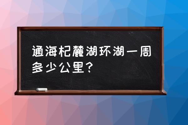 独自一人游遍中国最美湖 通海杞麓湖环湖一周多少公里？