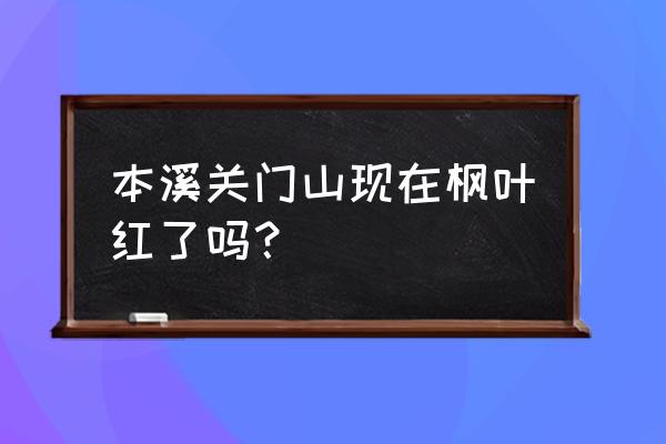 本溪关门山有玻璃栈道么 本溪关门山现在枫叶红了吗？