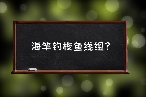 海竿钓鱼一般用尼龙线还是pe线好 海竿钓梭鱼线组？