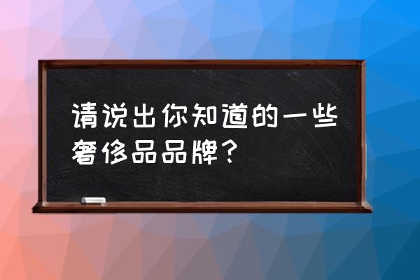 nvsee如何设置游客登录 请说出你知道的一些奢侈品品牌？