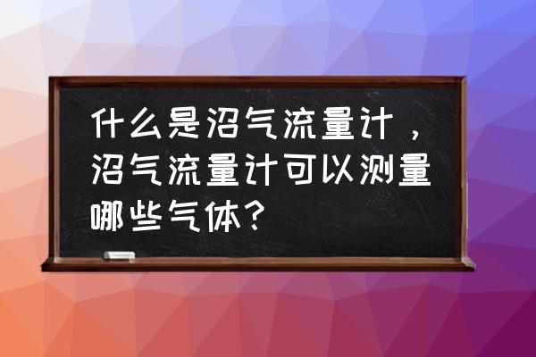 气体涡轮流量计优缺点判断 什么是沼气流量计，沼气流量计可以测量哪些气体？