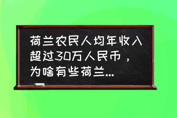 最适合北欧慢生活 荷兰农民人均年收入超过30万人民币，为啥有些荷兰农民却面临“后继无人”的窘境？