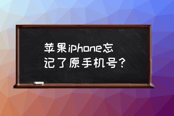 苹果如何恢复imessage信息 苹果iphone忘记了原手机号？