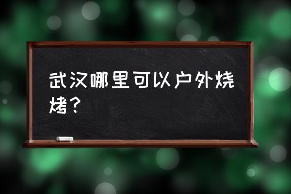 武汉森林公园烧烤收费标准 武汉哪里可以户外烧烤？