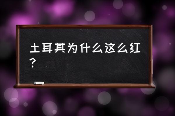 为什么土耳其的护照是黑马之星 土耳其为什么这么红？