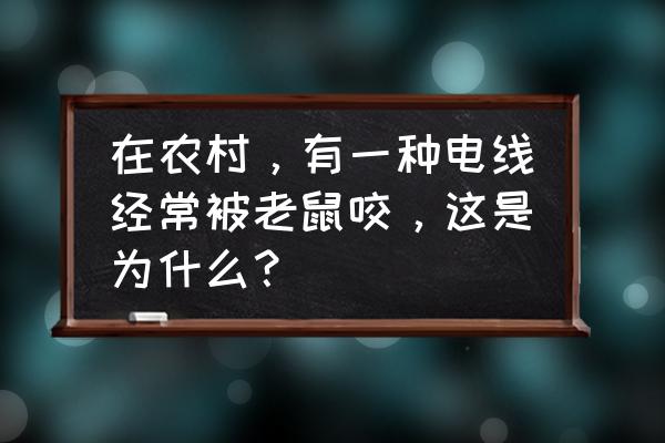 220v电子捕鼠器使用方法 在农村，有一种电线经常被老鼠咬，这是为什么？